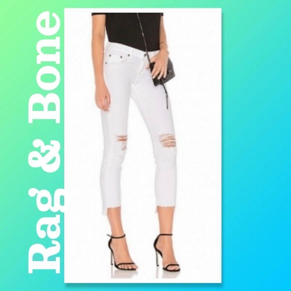 NWT Rag & Bone White Prospector Dre Capri
